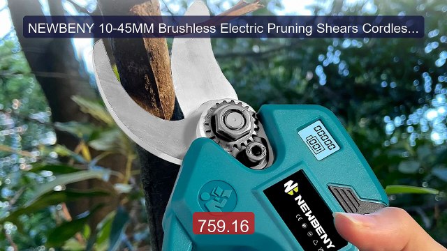 NEWBENY 10-45MM Brushless Electric Pruning Shears Cordless Cu... Amazing Value 2026 | Must Have!