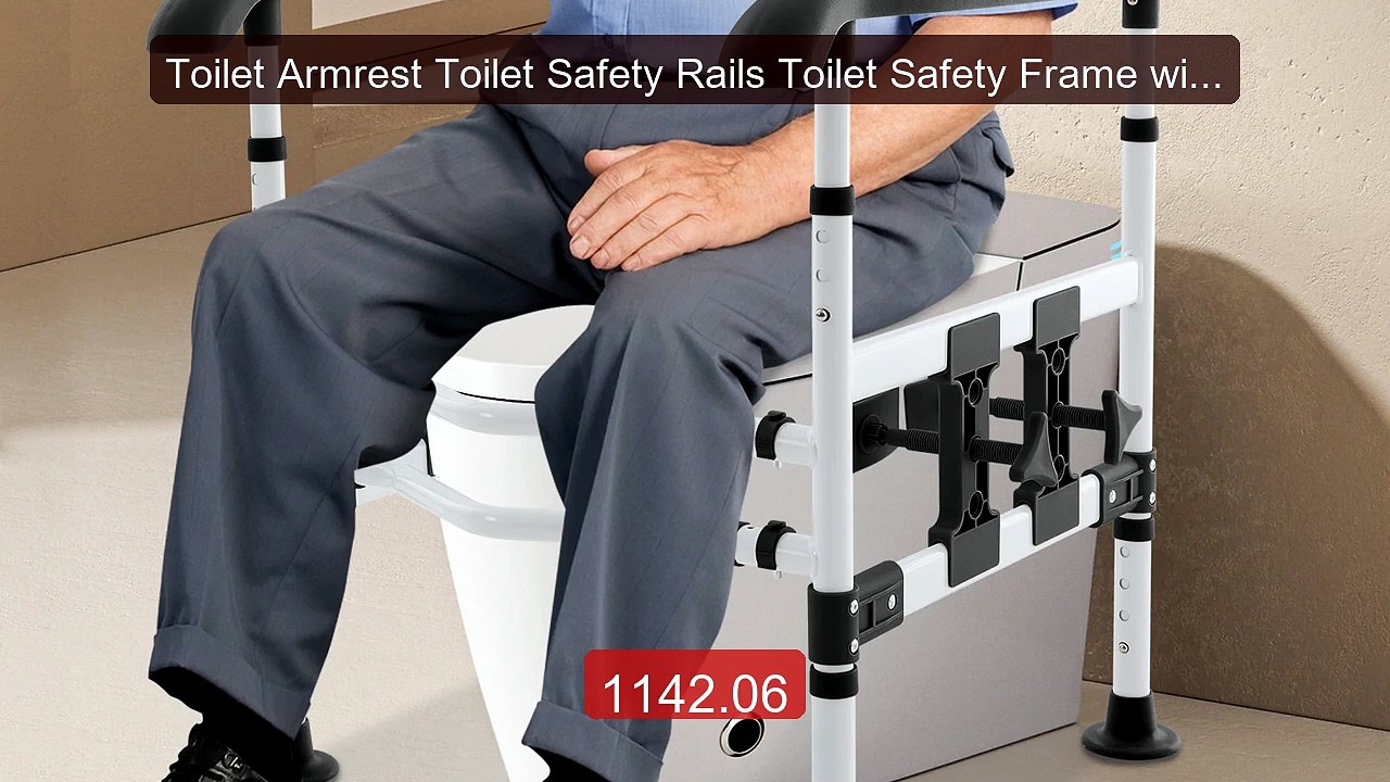 Toilet Armrest Toilet Safety Rails Toilet Safety Frame with Adjust... -- Best Deal 2026 | Shop Now!