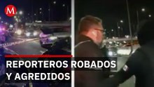 Policía de Naucalpan agrede a reporteros en vivo mientras investigan crimen y luego desaparece
