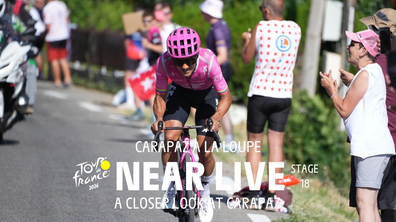 A closer look at Carapaz - Stage 18