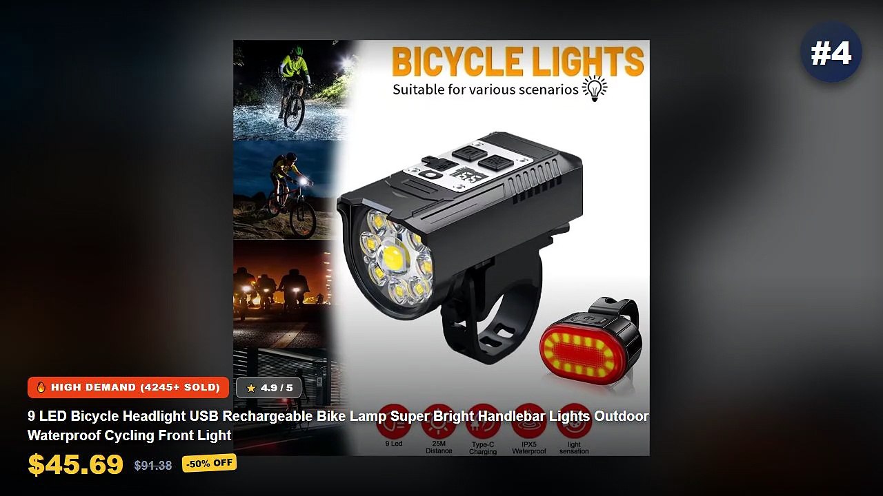 Best Waterproof Bike Light on AliExpress | Review - WEST BIKING Bike Tail Light Smart Sensing MTB Road Bike Rear Light I...