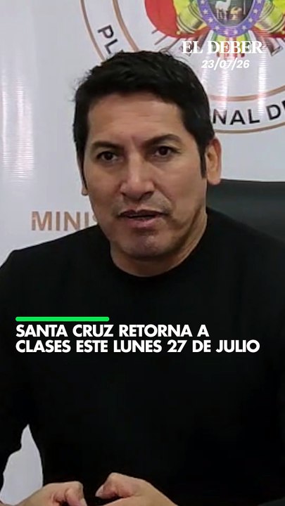 Santa Cruz retorna a clases este lunes 27 de julio
