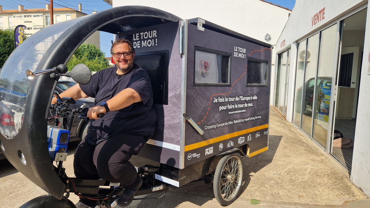 Après avoir perdu 80 kilos, Mickaël va parcourir 10.000 kilomètres à travers l'Europe