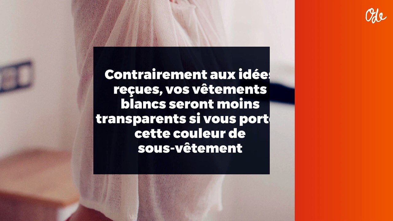 Contrairement aux idées reçues, vos vêtements b...
