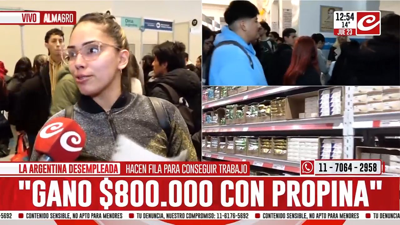 Hacen fila para conseguir trabajo: habla la gente