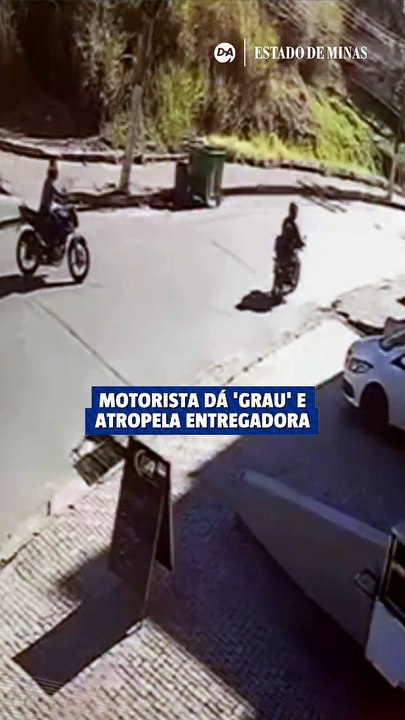 Motociclista dá 'grau', atropela entregadora e foge sem prestar socorro