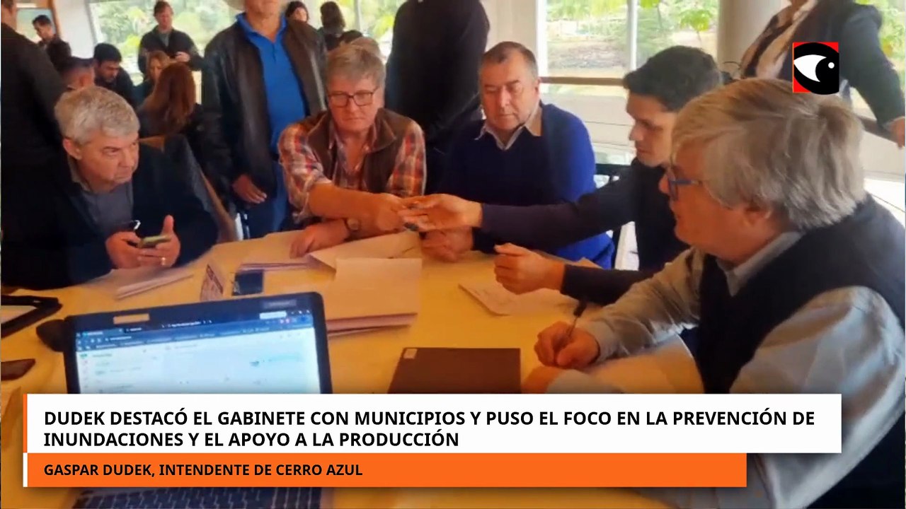 Dudek destacó el gabinete con municipios y puso el foco en la prevención de los efectos inundaciones
