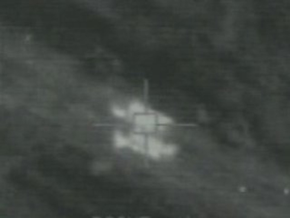 Military Combat Footage - 2 Iraqi armored vehicles hit with