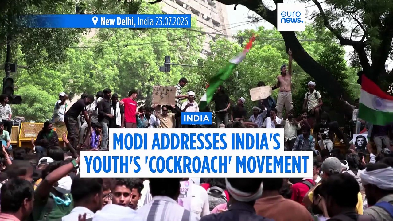Modi adresses India's youth's 'Cockroach' movement as protesters hold capital sit-in
