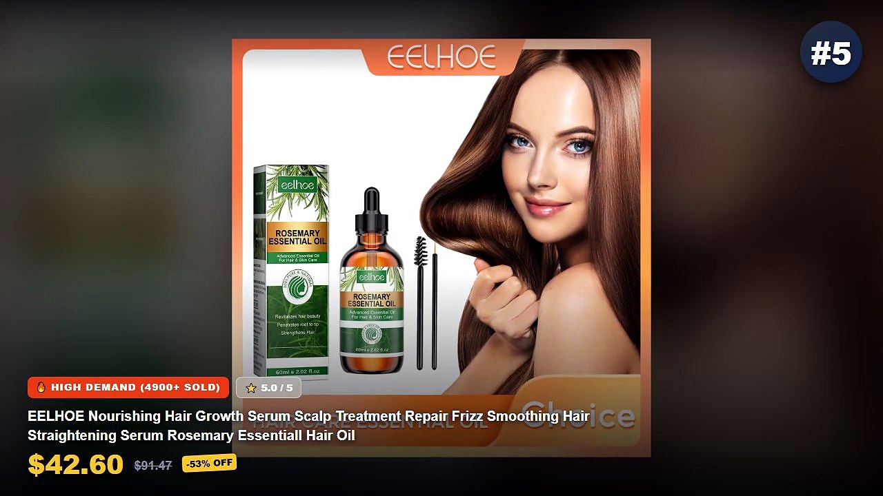 Cheap & Best Hair Straightener Essentials Unboxing & Review - EELHOE Nourishing Hair Growth Serum Scalp Treatment Repair...