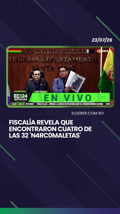 Fiscalía revela que encontraron cuatro de las 32 'n4rc0maletas'