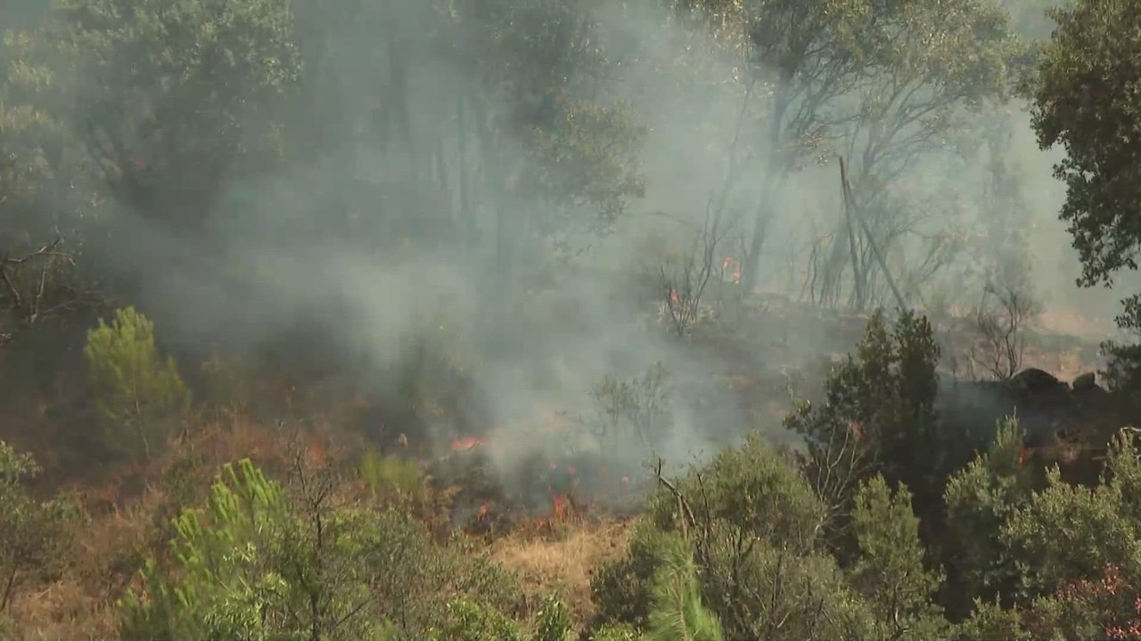 Nuevo incendio den San Martín de Valdeiglesias (Madrid) tras arder un coche