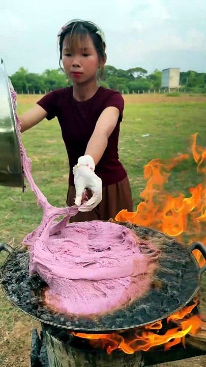 Cooking yummy deep fried cake recipe