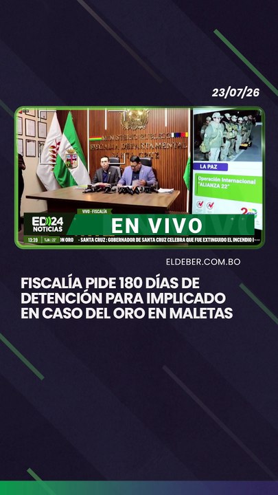 Fiscalía pide 180 días de detención para implicado en caso del oro en maletas