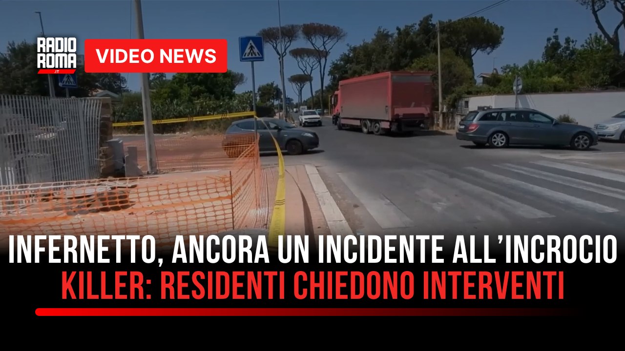 Infernetto, ancora un incidente all’incrocio killer: residenti chiedono interventi