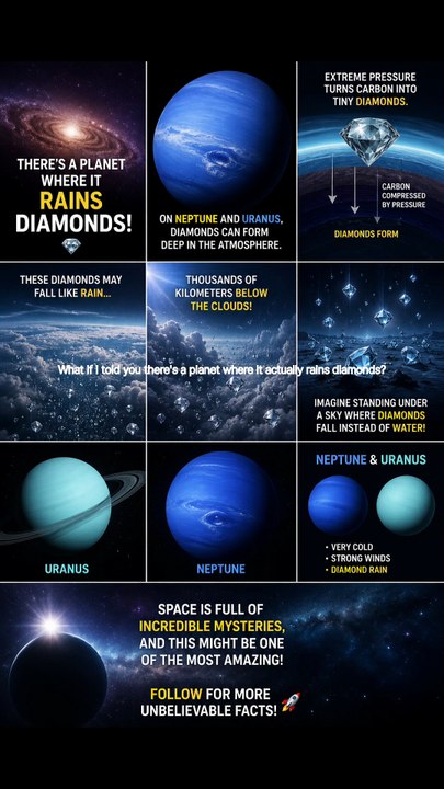 💎 The Planet Where It Rains Diamonds | Neptune's Hidden Mystery 🌌