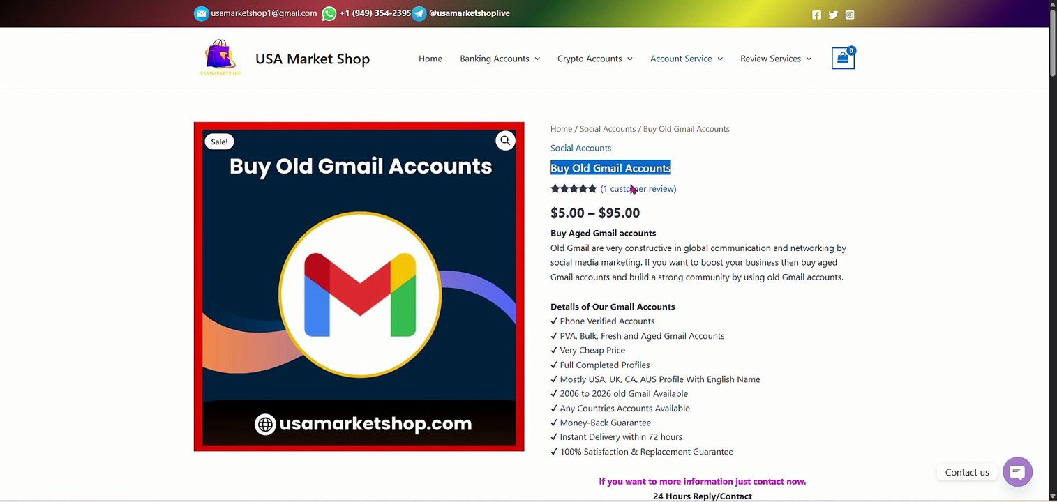 Reliable Sources to Buy Old Gmail Accounts