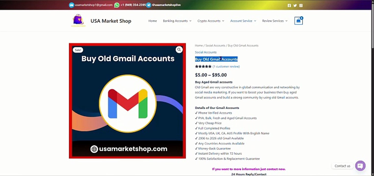 Reliable Sources to Buy Old Gmail Accounts
