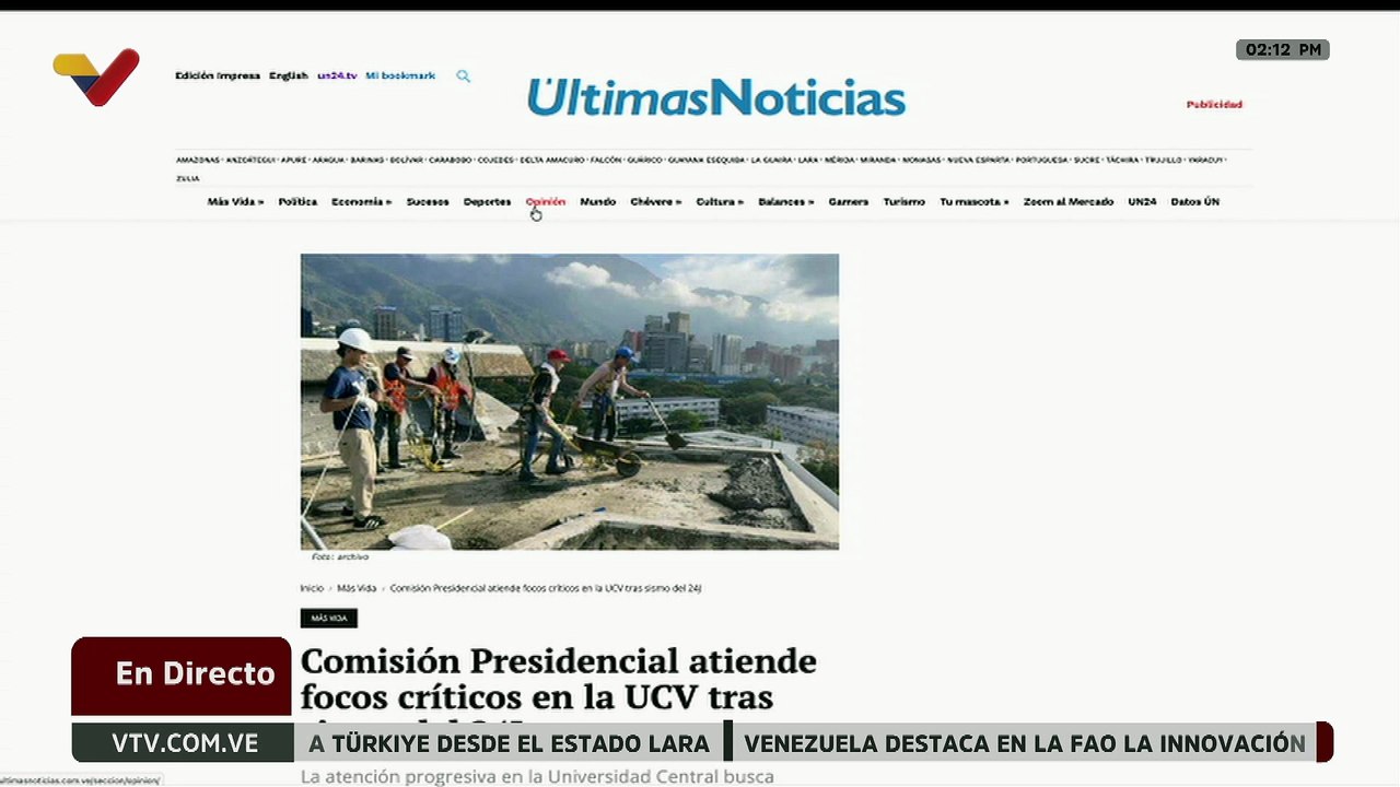 Comisión Presidencial actúa ante daños estructurales en la UCV tras sismos del 24 de junio