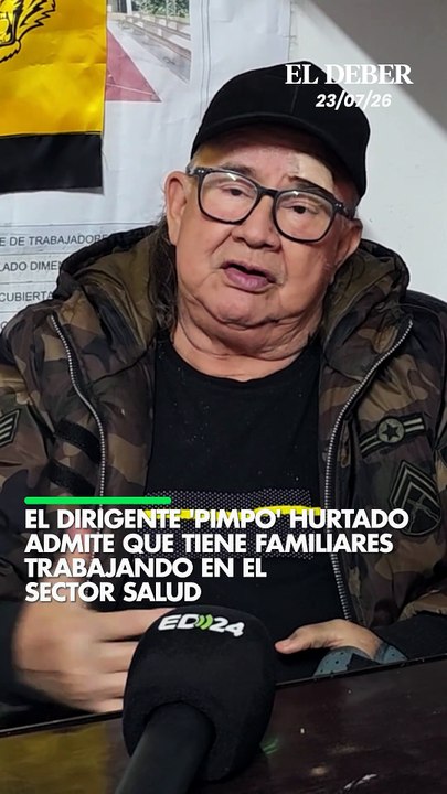 EL DIRIGENTE 'Pimpo' Hurtado  admite que tiene familiares trabajando en el sector salud