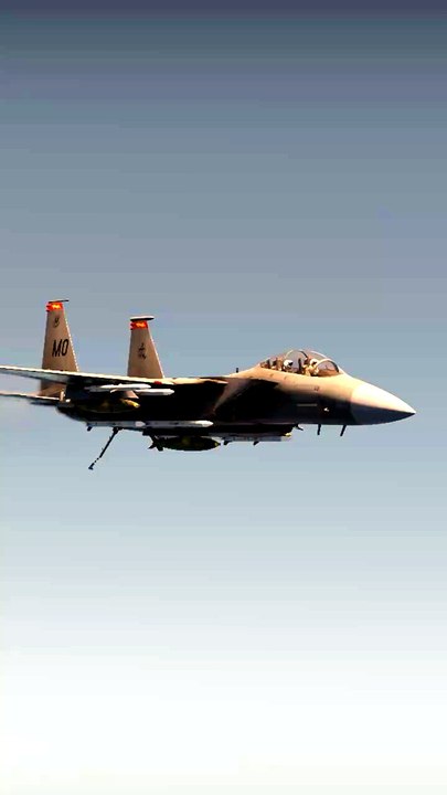 Precision Air Strike F-15E Strike Eagle in Action
