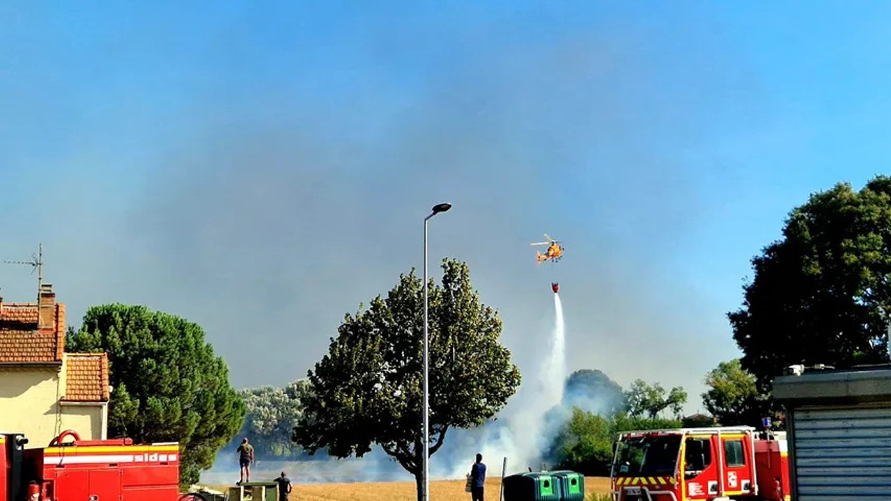 Un important incendie à Sorgues ce jeudi 26 juillet 2026