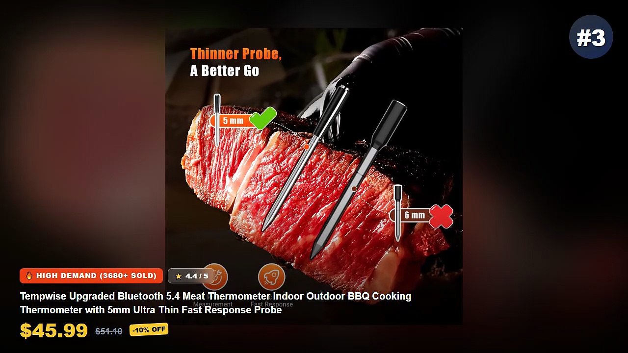 Why Everyone Is Buying Meat Thermometer For Outdoor - Digital Meat Thermometer Instant Read Kitchen Food Thermometer wit...