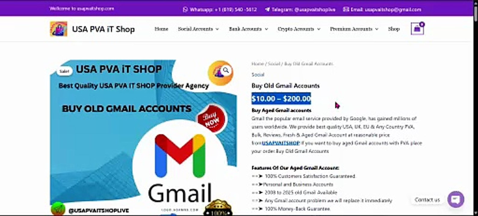 Top 33 Platforms to Buy Aged Gmail Accounts in the USA