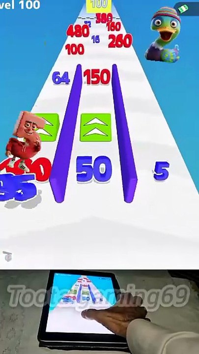 Number master run 😀💪🏻 satisfying android iOS game play #100 #games #viral #funny #trend