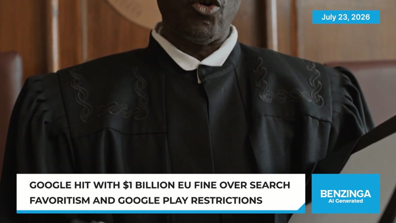 Google Hit With $1B EU Fine