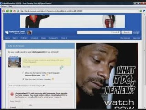 Friendblaster Pro, MySpace and MLM or Network Marketing!