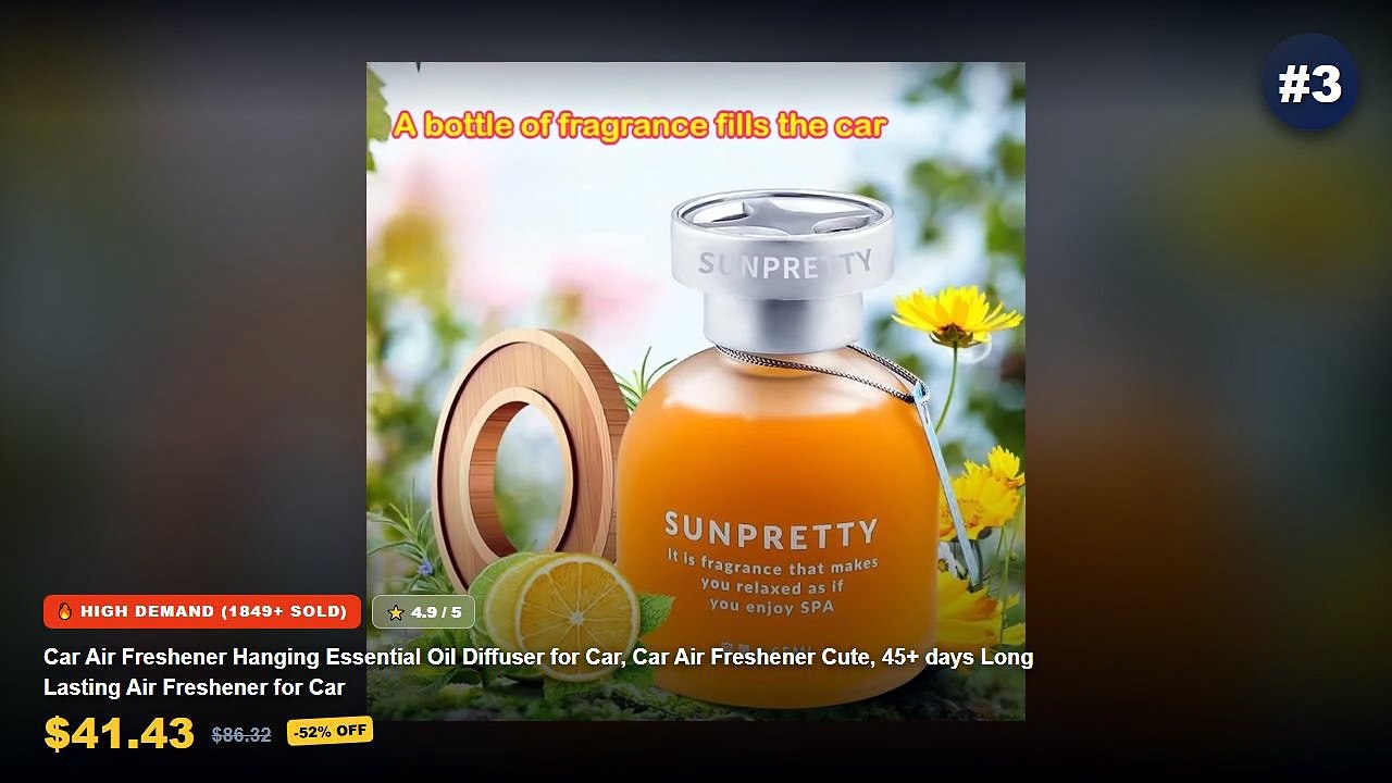 Amazing Essential Oil Diffuser For Car You Need To See - Car Air Freshener Hanging Essential Oil Diffuser for Car, Car A...