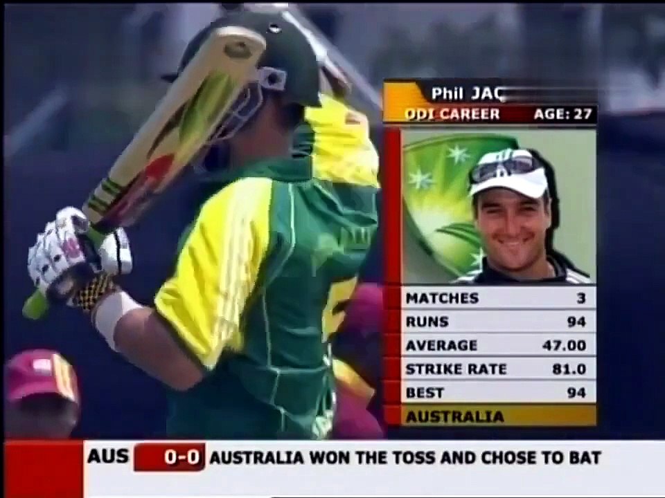2006 DLF CUP | Australia vs West Indies, 1st Match at Kuala Lumpur, Sep 12 2006