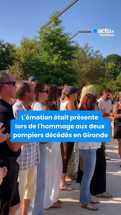 L'émotion était présente lors de l'hommage aux deux pompiers décédés en Gironde