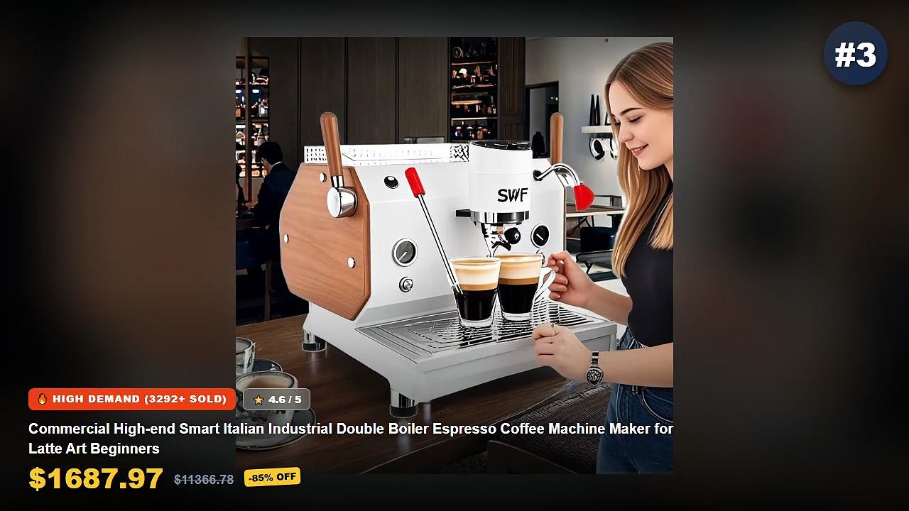Cheap & Best Coffee Maker For Beginners Unboxing & Review - Semi Automatic Coffee Maker Beginner High Pressure Electric ...