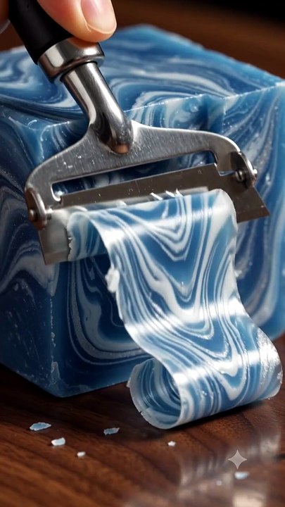 Soap Block Shaved Into Perfect Ribbons ASMR | Super Satisfying Soap Shaving in 4K