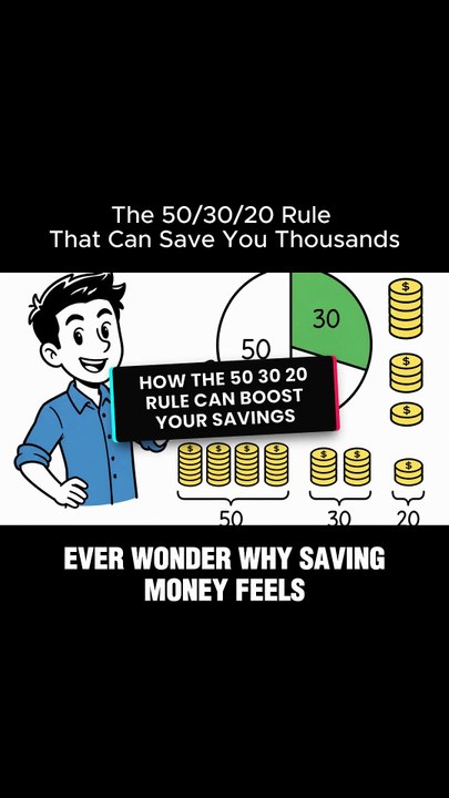 The 50/30/20 Rule That Can Save You Thousands  #MoneyTok #FinanceTok #BudgetHacks #FinancialLiteracy #SmartMoney #PassiveIncome #Investing101 #WealthMindset #MoneyMindset #FinancialEducation  #PersonalFinance #Budgeting #FinancialFreedom #MoneyTips #Wealt