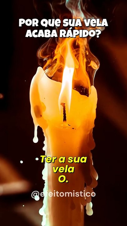 Se sua vela acaba muito rápido… isso pode ser um sinal