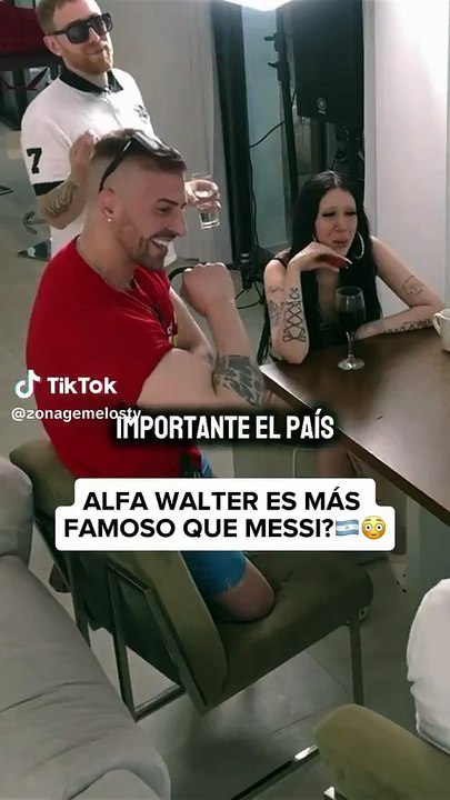 Alfa aseguró ser el famoso más importante de Argentina y dijo que Messi se para a saludarlo