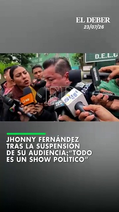 Tras la suspensión de su audiencia por la ausencia de sus abogados, Jhonny Fernández calificó como un "show político" el proceso en su contra por la presunta malversación de recursos destinados a la ejecución de obras.