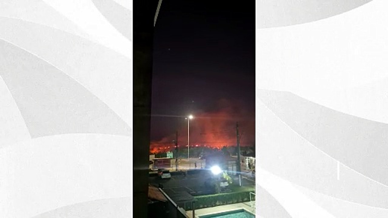 Incêndio atinge área de mata na Serra