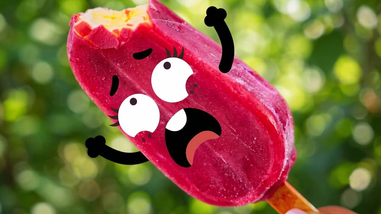 Big Bite Surprise! Shocked Popsicle in Doodland 🍧✨😲