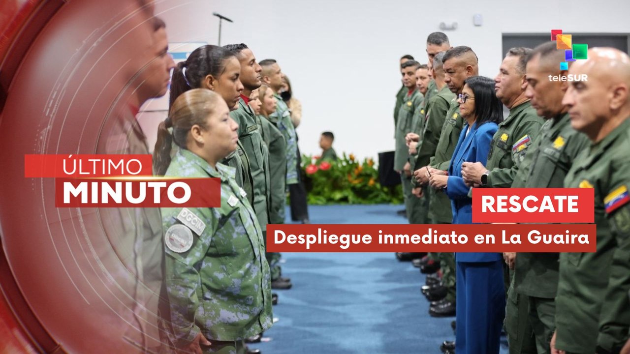 Destacan valor de la FANB en tareas de salvamento en el estado La Guaira
