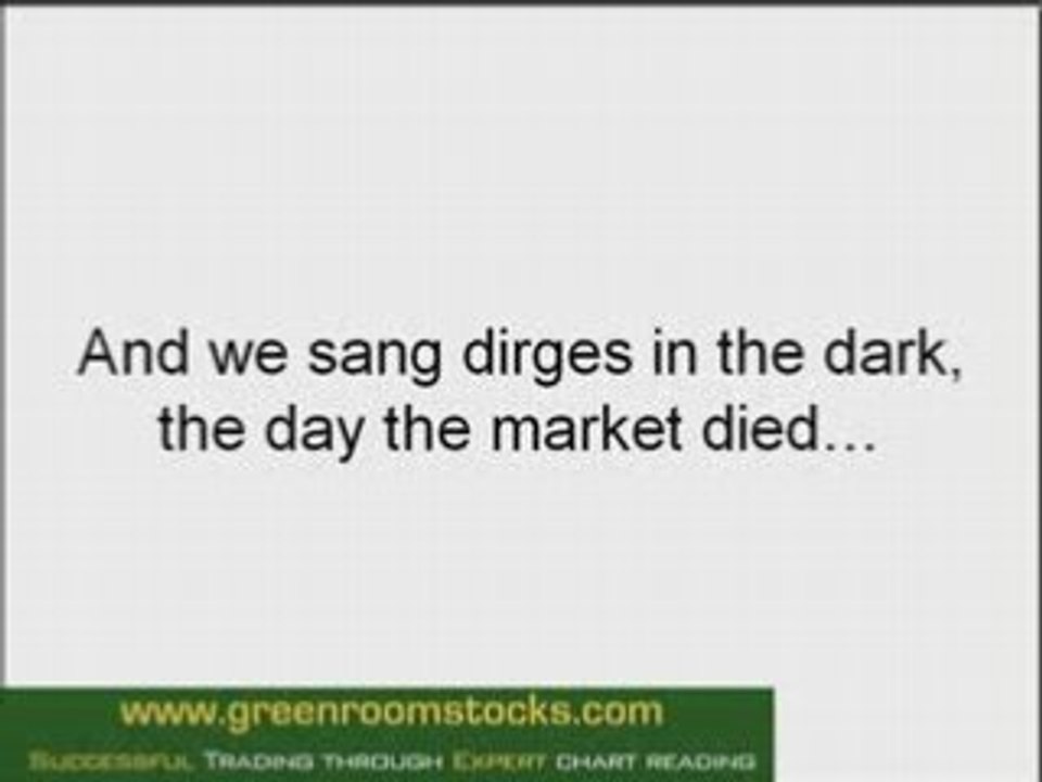 The Day The Market Died - Funny Stock Market Parody!