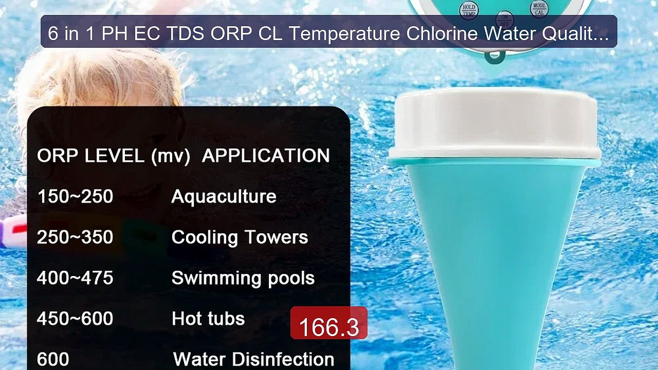 6 in 1 PH EC TDS ORP CL Temperature Chlorine Water Quality Tester ... -- Best Deal 2026 | Shop Now!