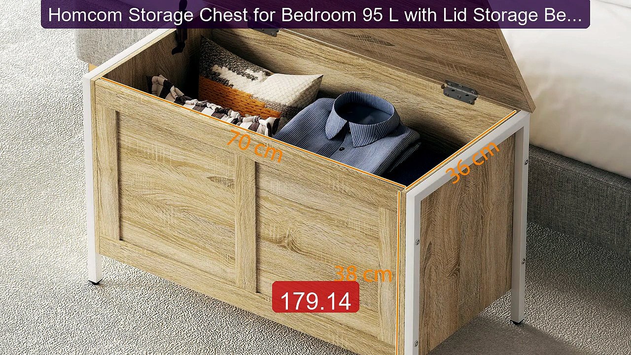 Homcom Storage Chest for Bedroom 95 L with Lid Storage Benc... -- Top Pick 2026 | Unbeatable Price!