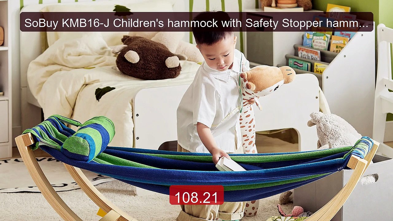 SoBuy KMB16-J Children's hammock with Safety Stopper hammock Swing ... -- Top Rated 2026 | Buy Now!