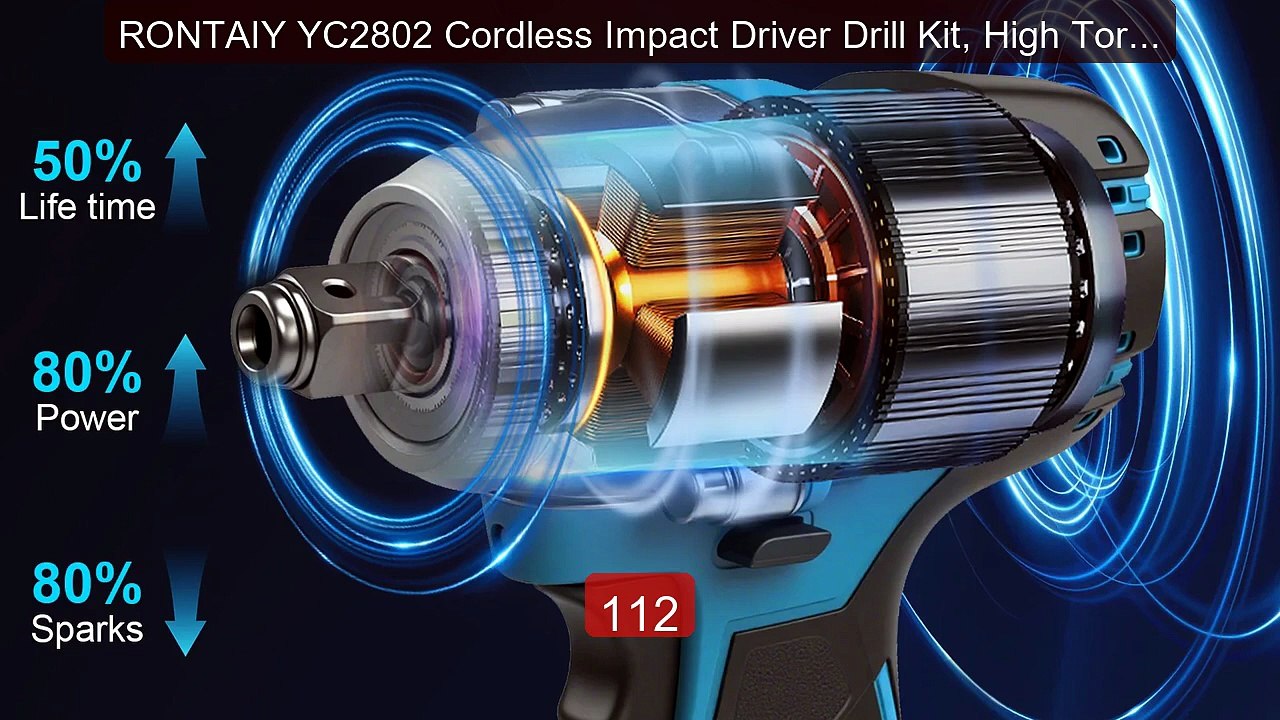 RONTAIY YC2802 Cordless Impact Driver Drill Kit, High Torqu... -- Top Pick 2026 | Unbeatable Price!