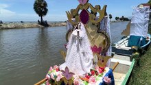 Con un paseo en el lago y regatas, jamaytecos celebran a Santa María Magdalena