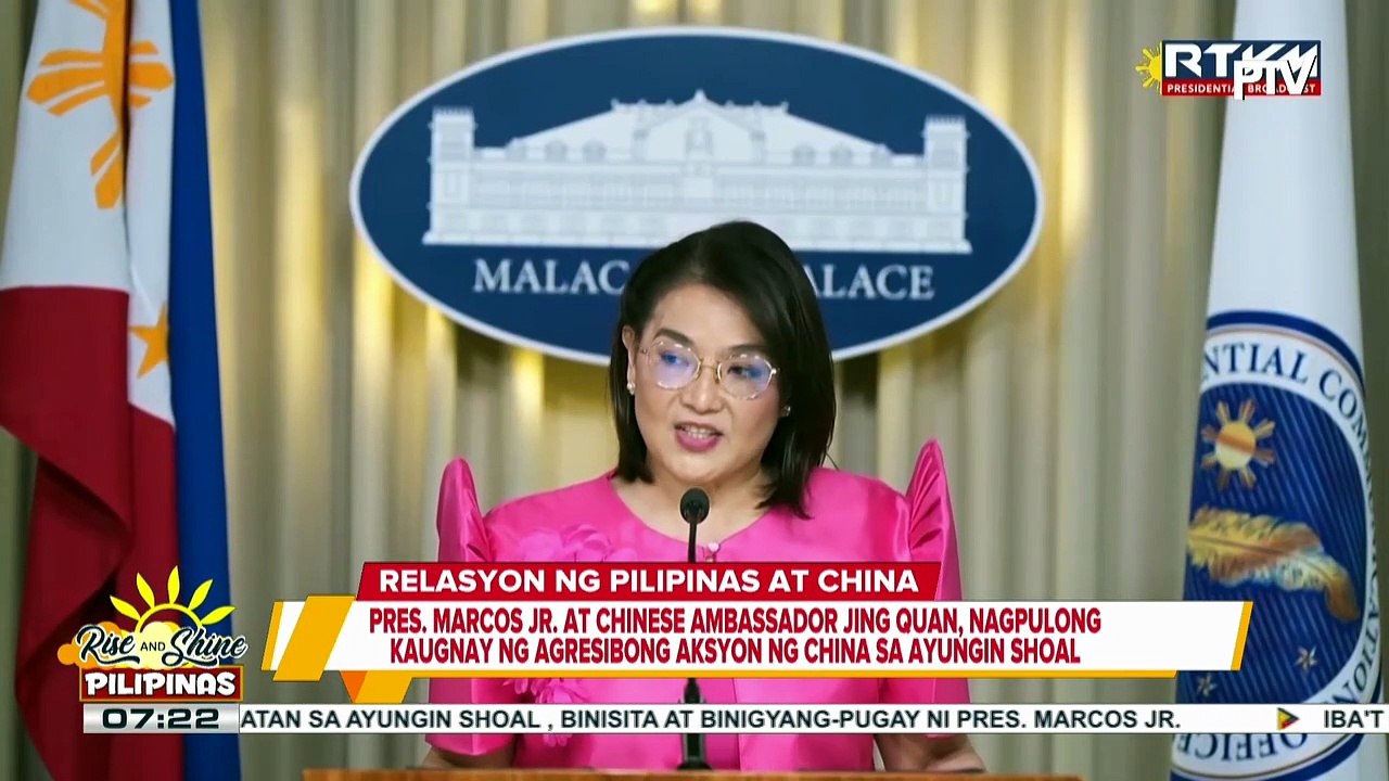 PBBM at Chinese Ambassador Jing Quan, nagpulong kaugnay ng agresibong aksyon ng China sa Ayungin Shoal | ulat ni Kenneth Paciente